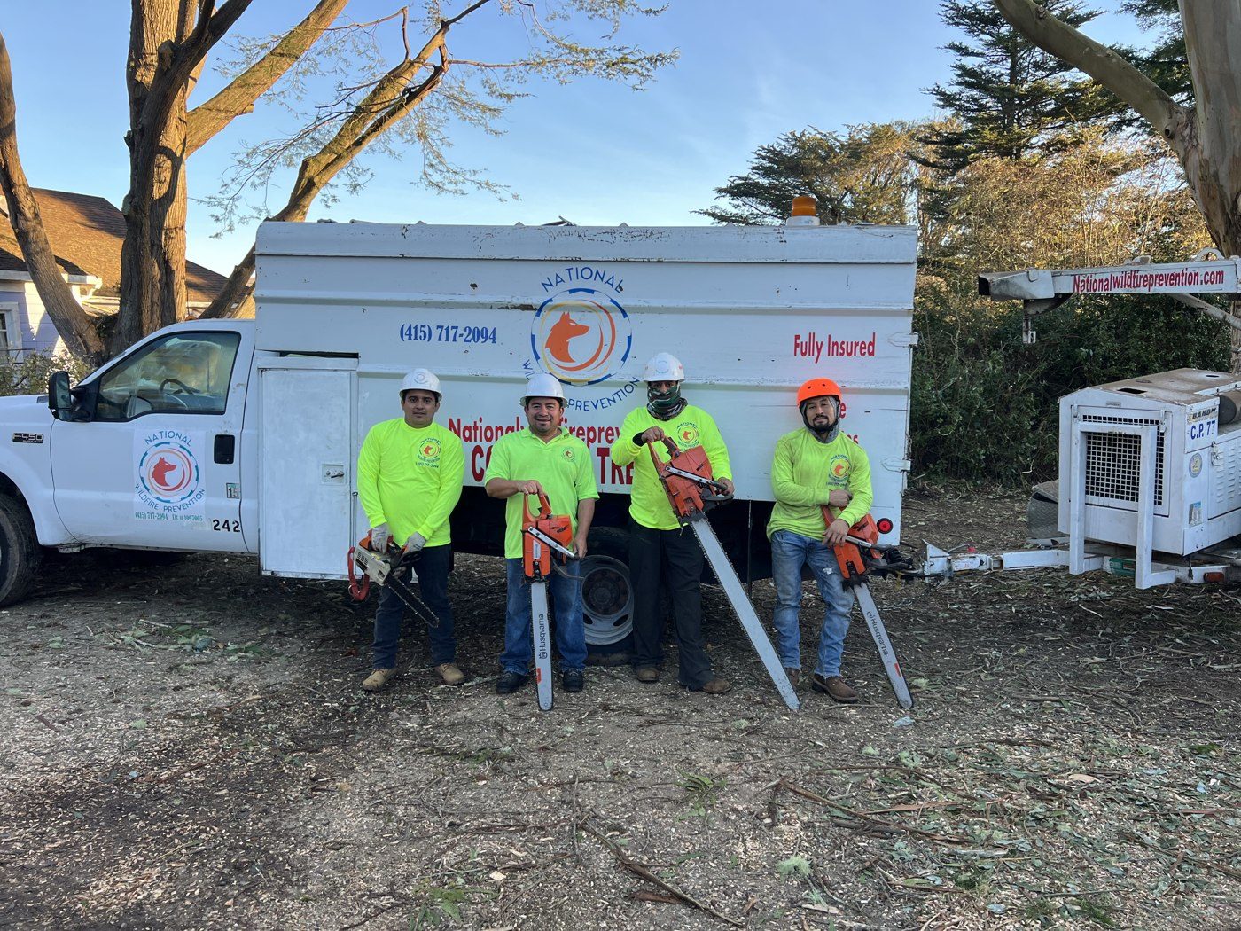 The NWP crew in front of the truck
